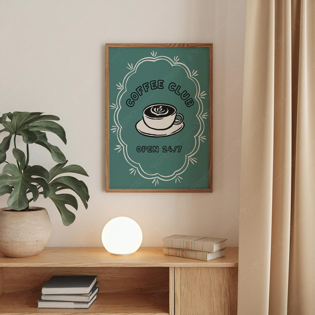Coffee Club Art Print