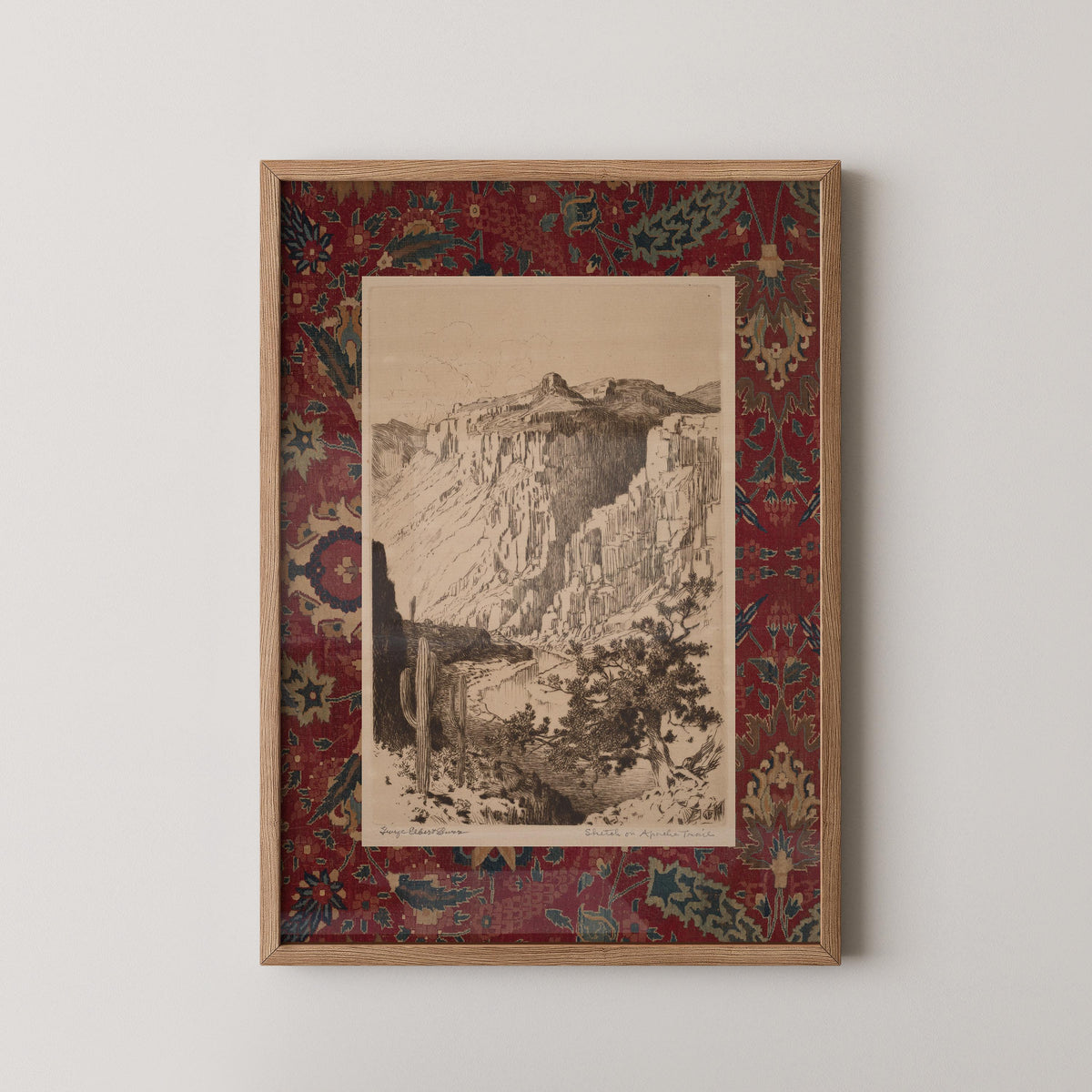 Vintage Desert Sketch Print