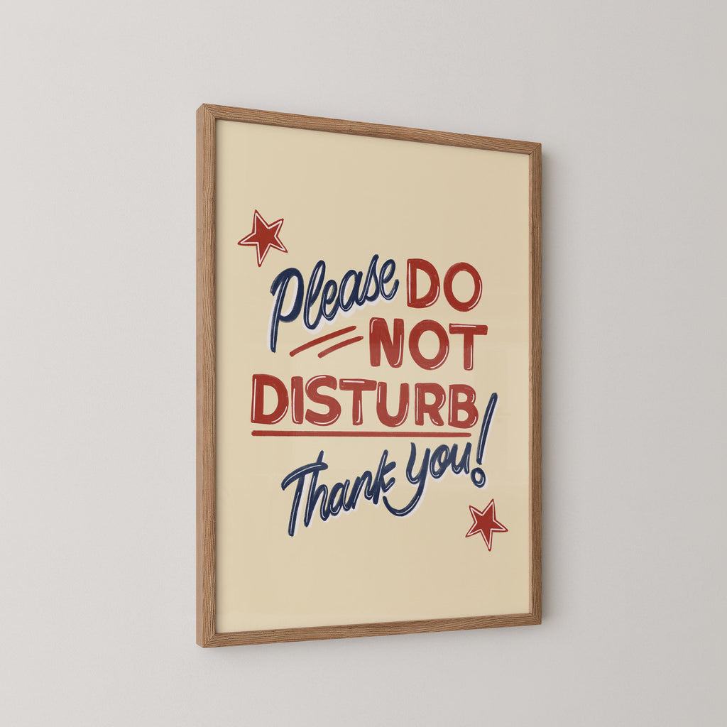Please Do Not Disturb Print