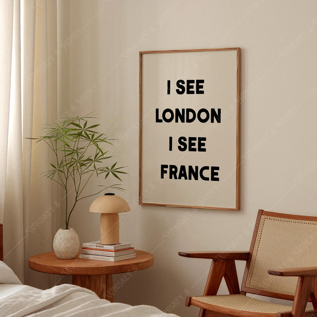 I See London I See France Bathroom Print