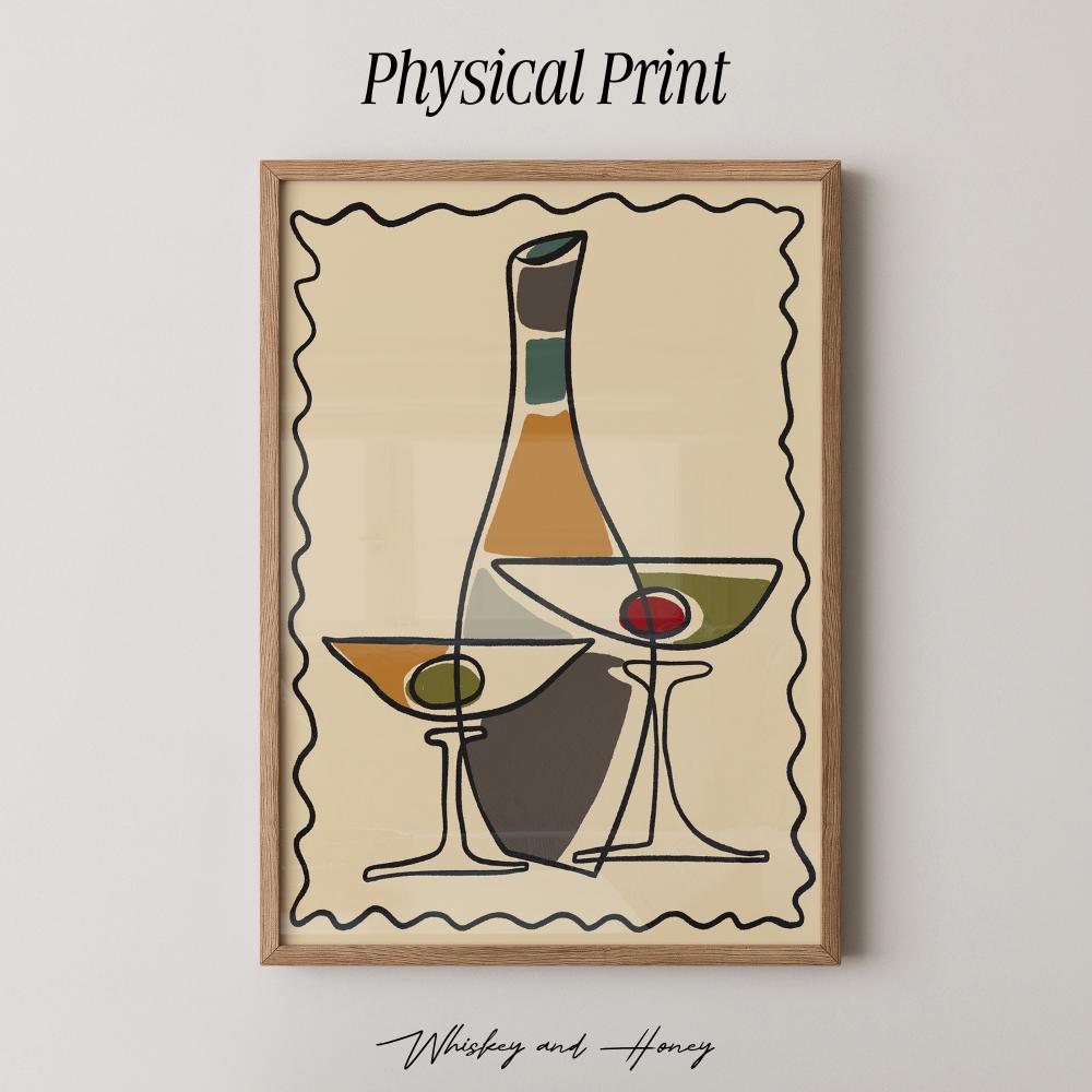 Vintage Cocktails Print