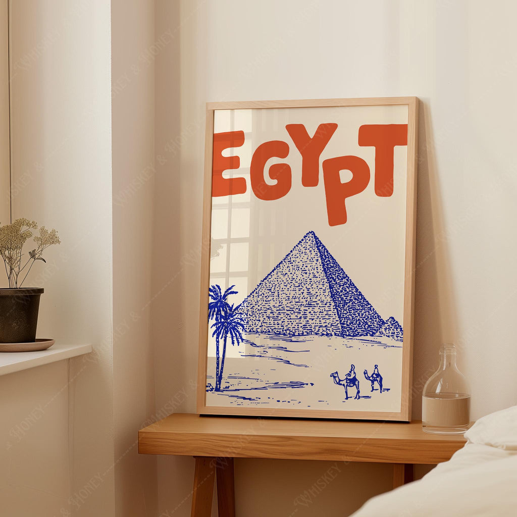 Egypt Pyramids Travel Print