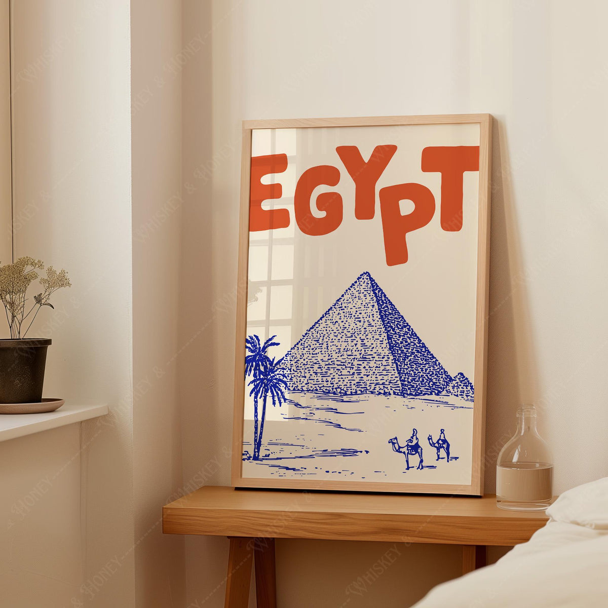 Egypt Pyramids Travel Print