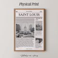 Saint Louis Newspaper Print