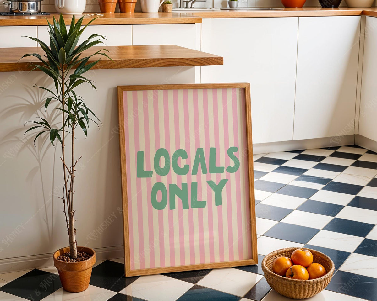 Locals Only Art Print