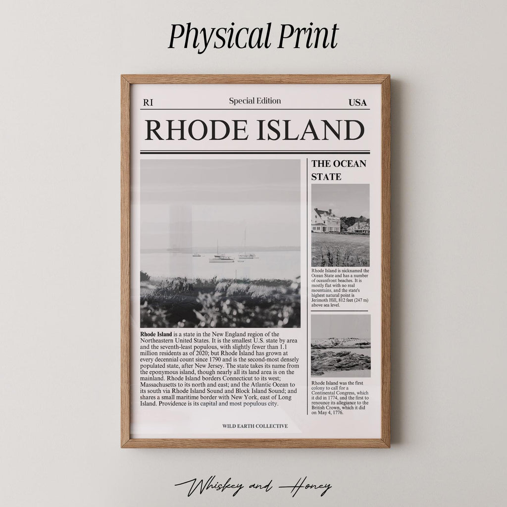 Rhode Island State Newspaper Print