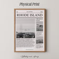 Rhode Island State Newspaper Print