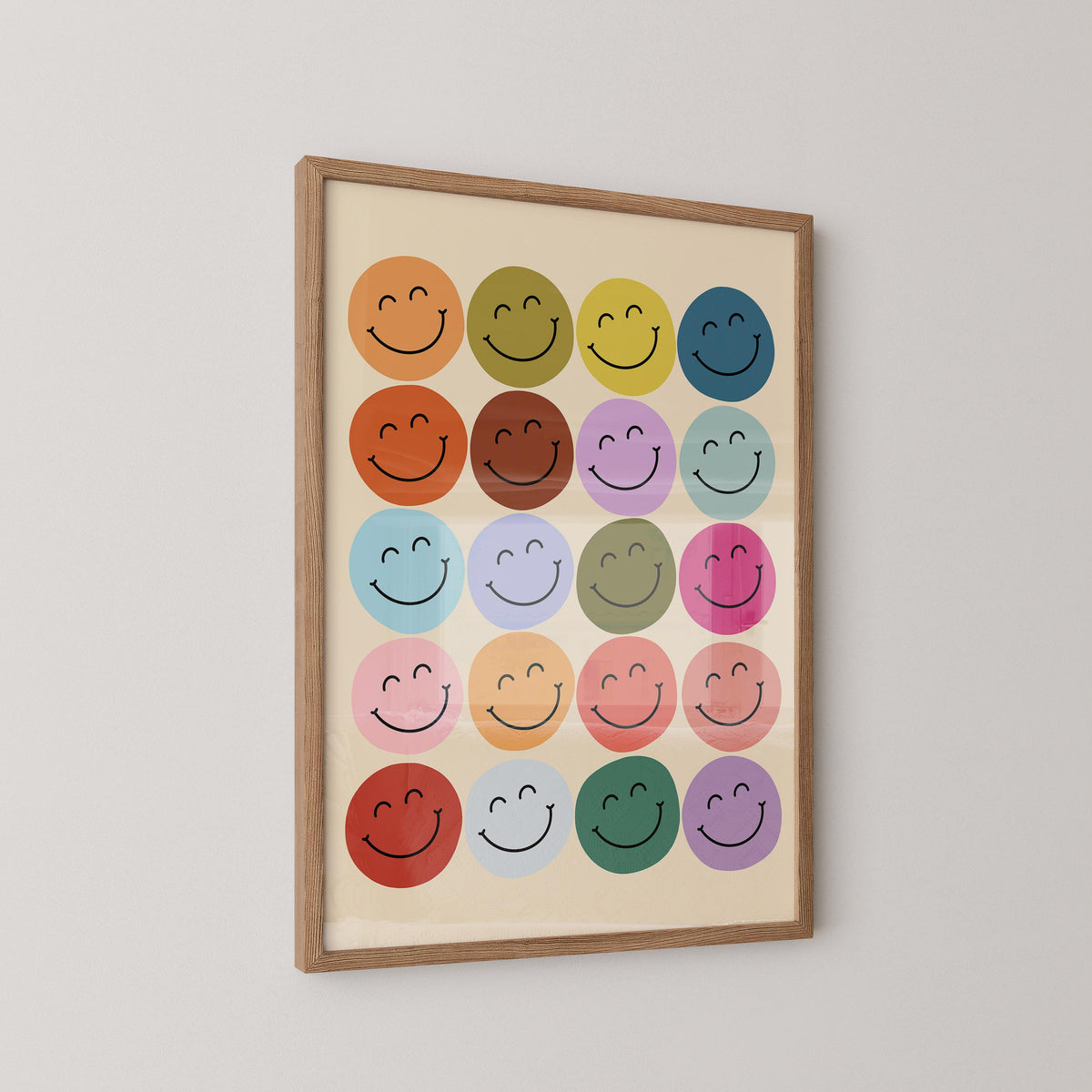 Smiley Faces Print