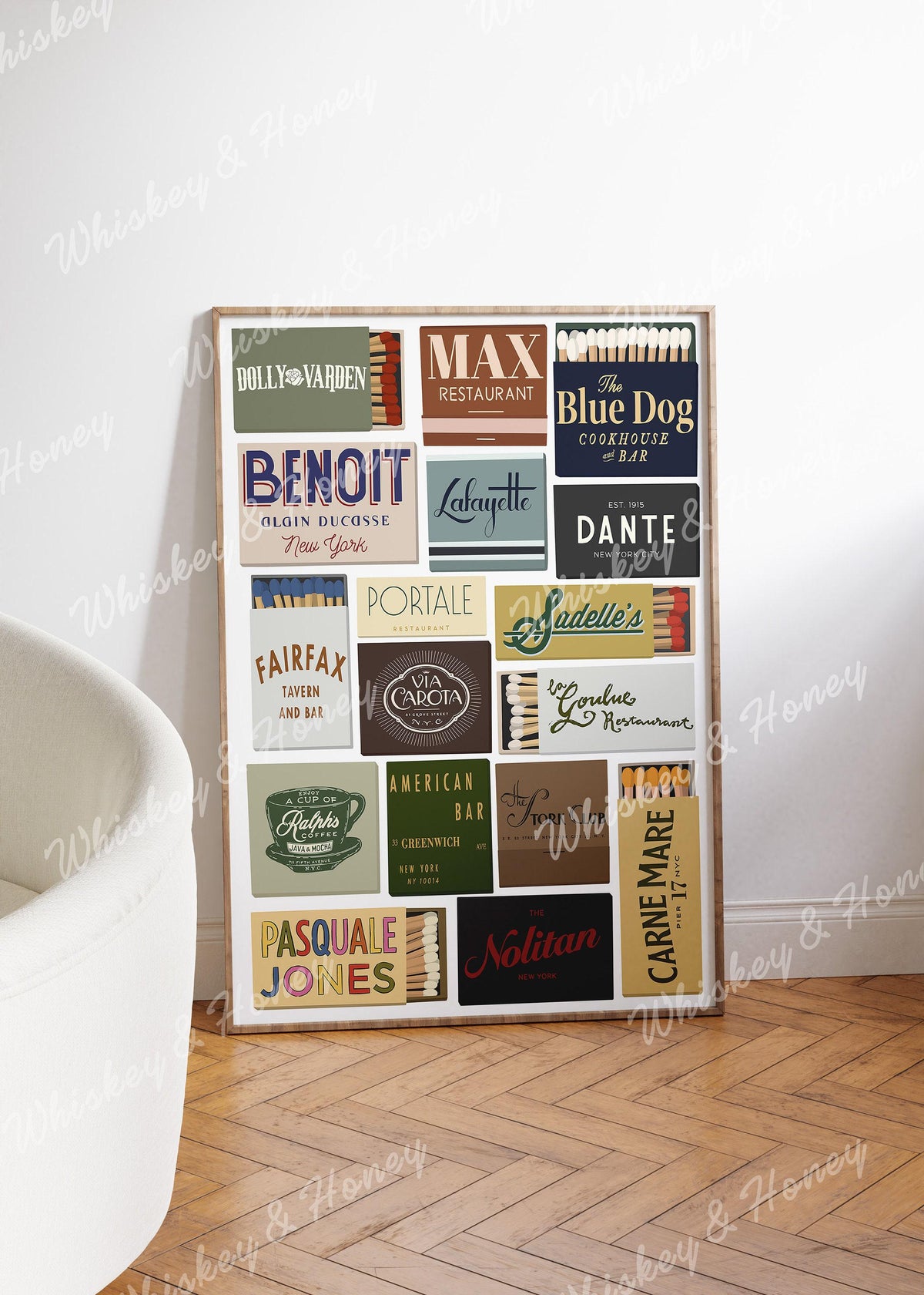 New York Matchbook Print