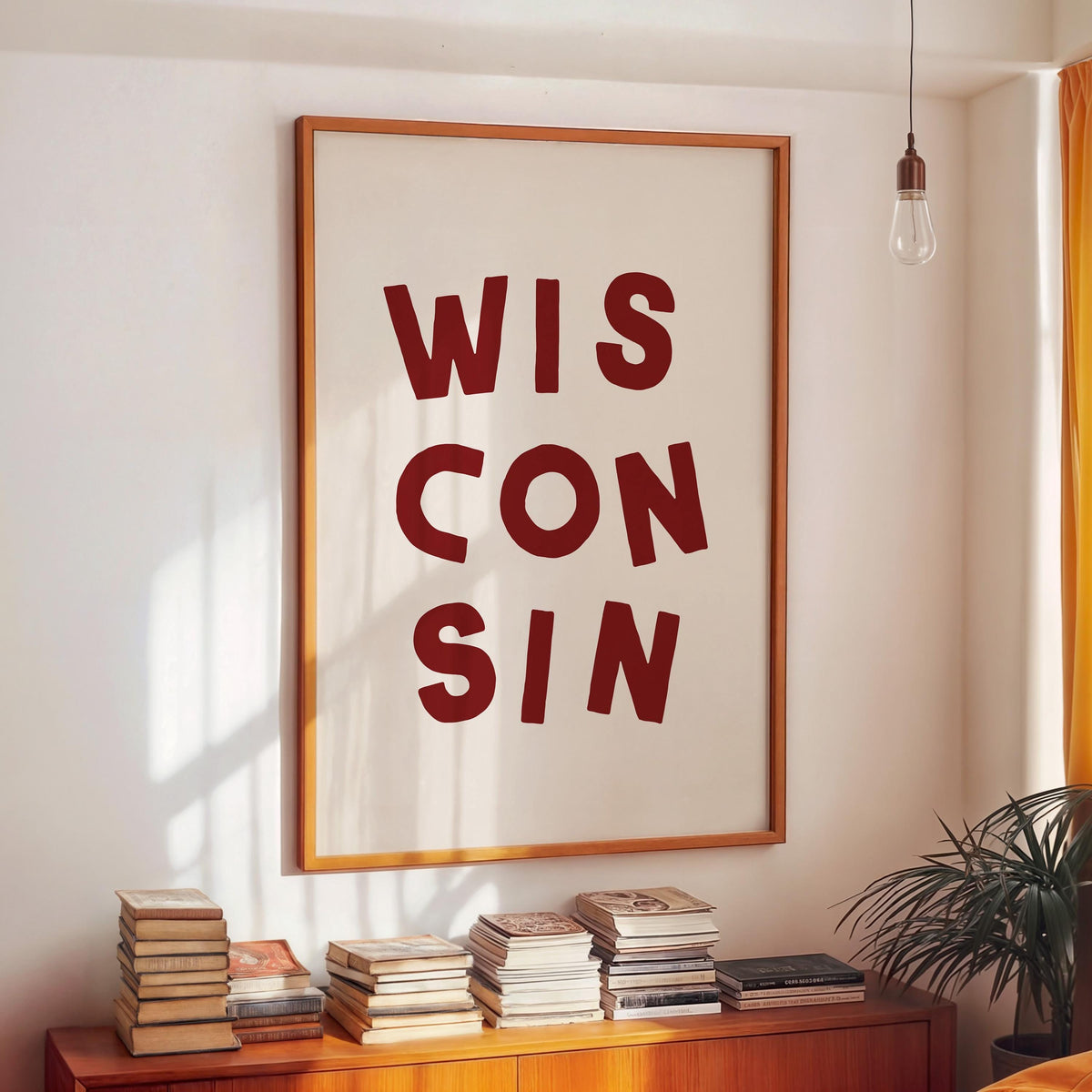 Wisconsin Typography Print