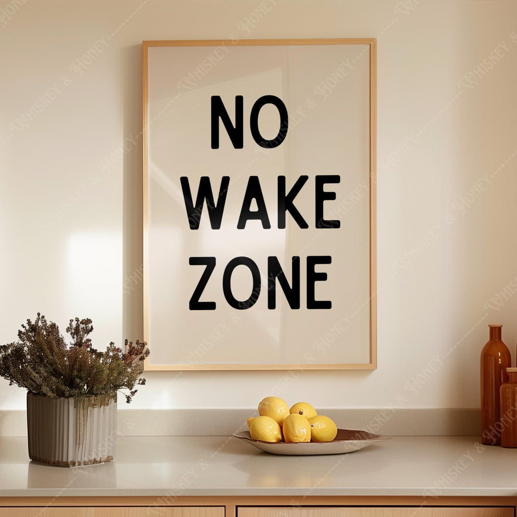 No Wake Zone Print