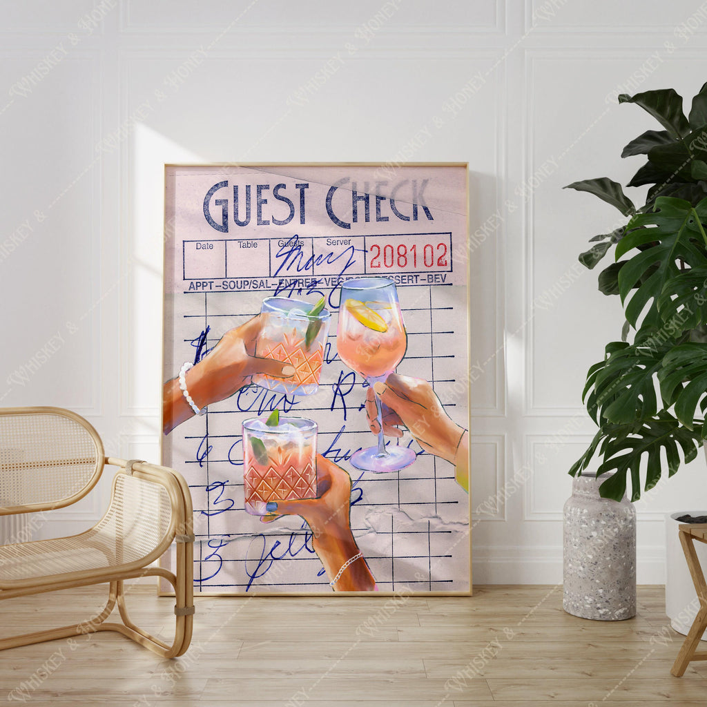Cheers Guest Check Print