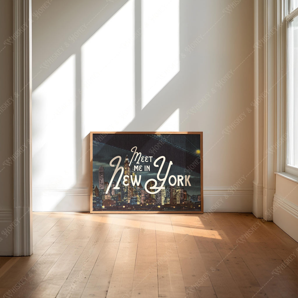 Meet Me in New York City Skyline Print
