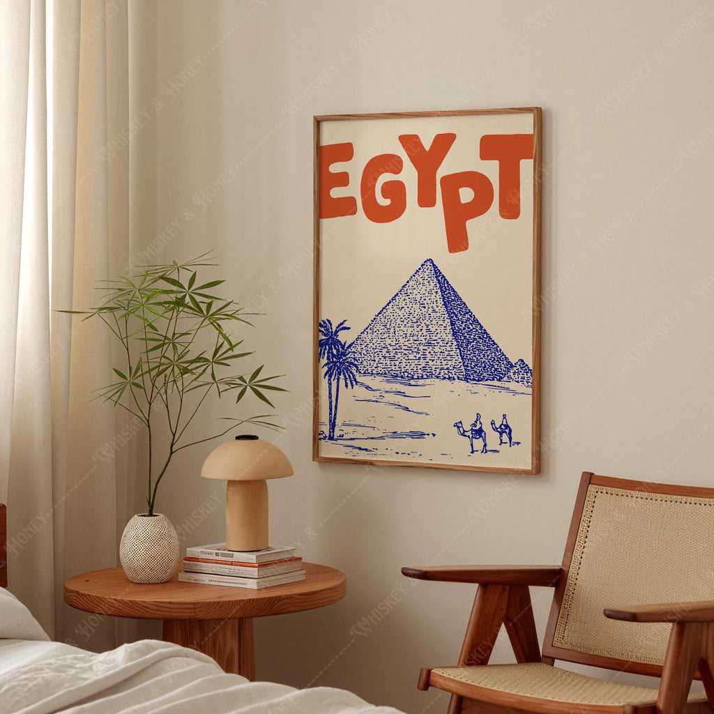 Egypt Pyramids Travel Print