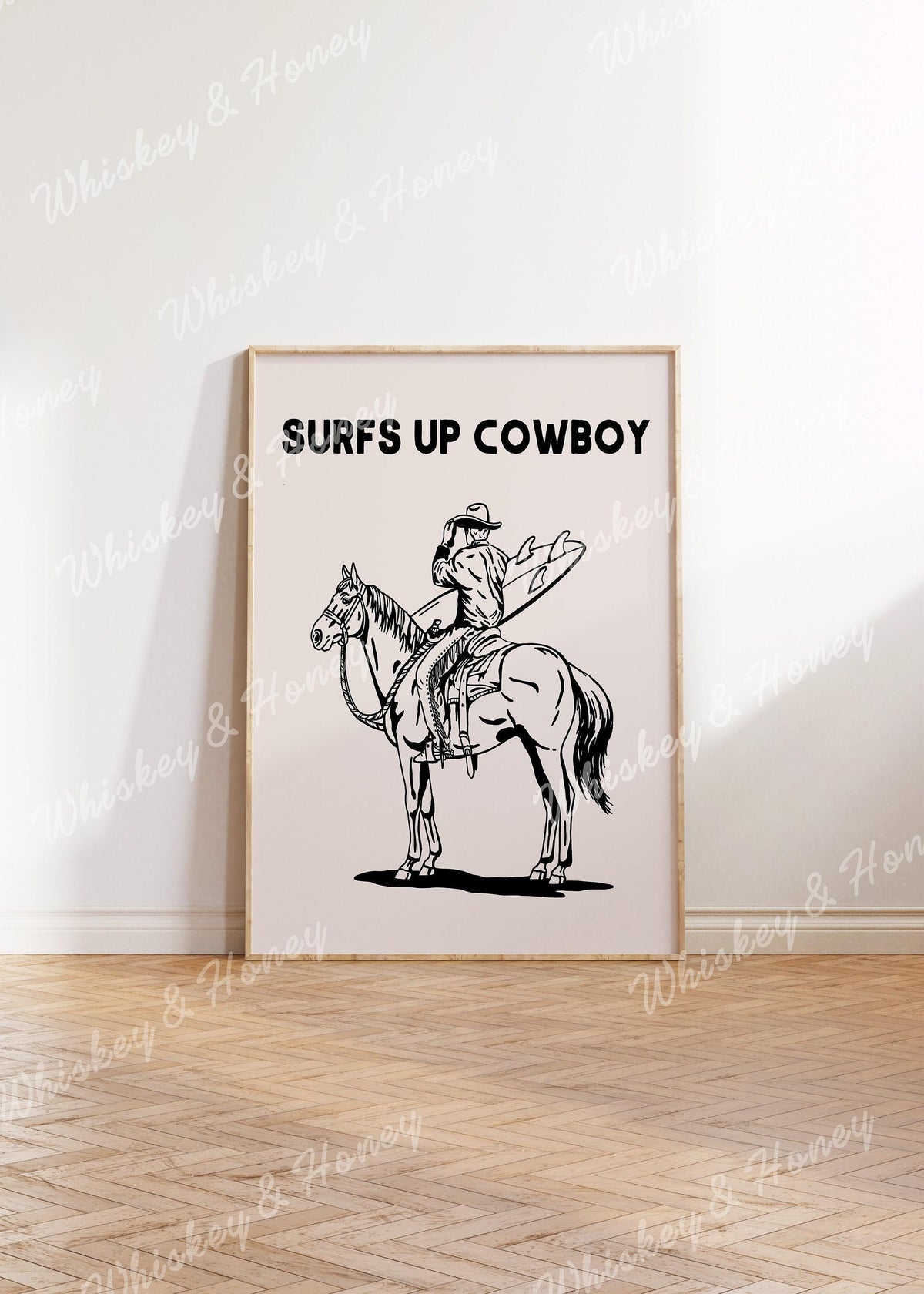 Surfs Up Cowboy Print