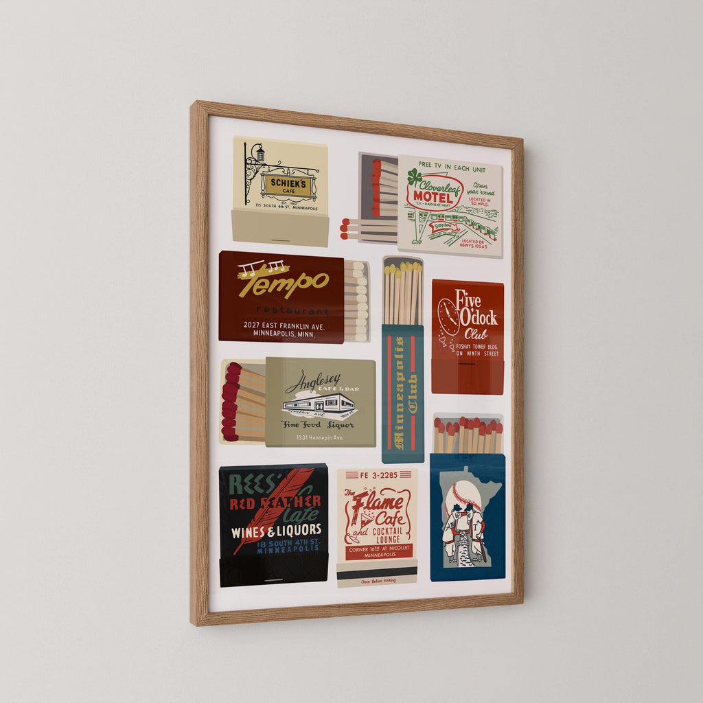 Minneapolis Minnesota Matchbook Print