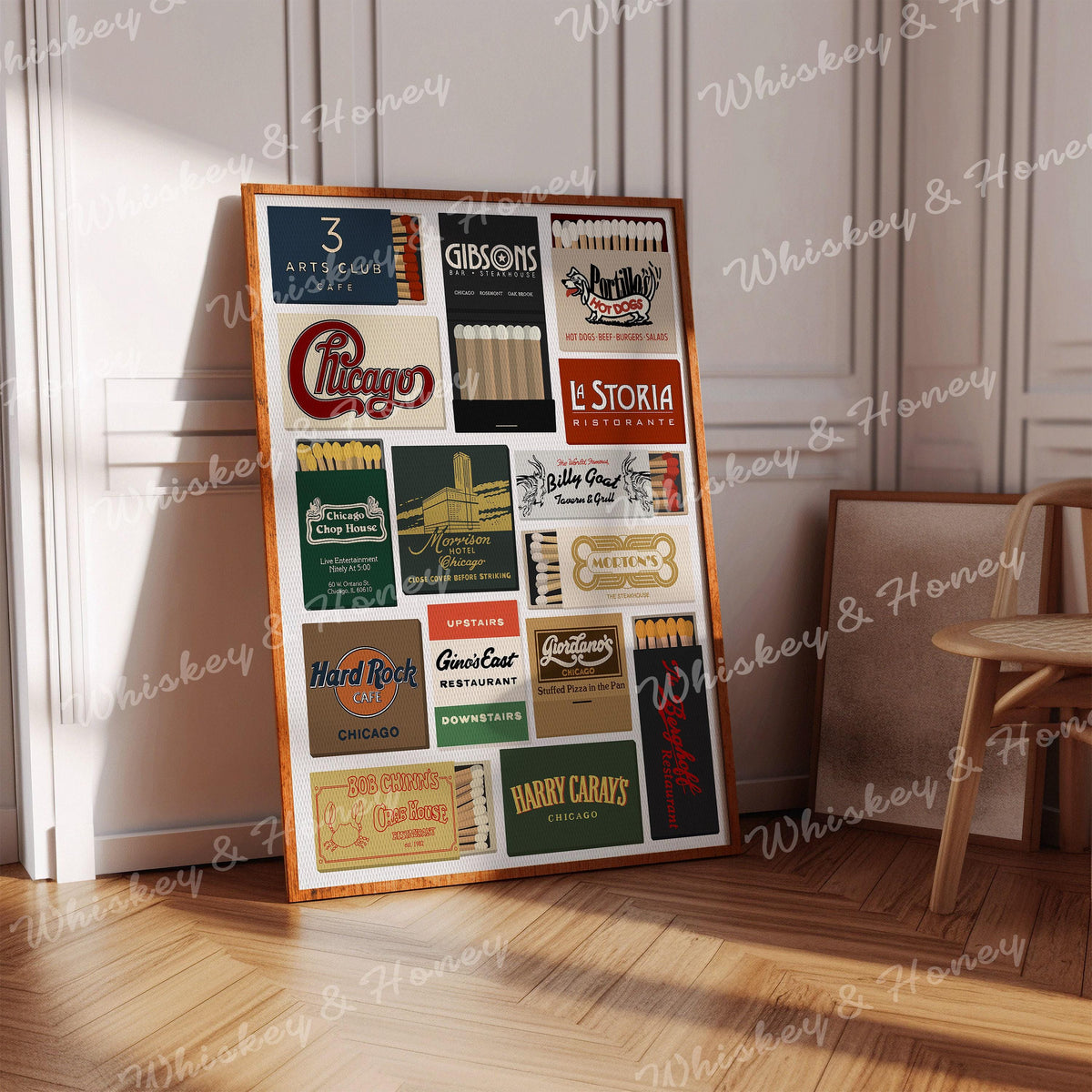 Vintage Chicago Matchbook Print