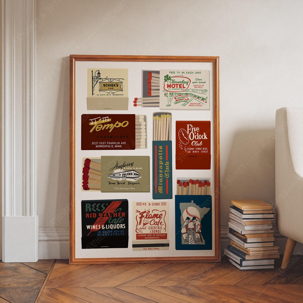 Minneapolis Minnesota Matchbook Print