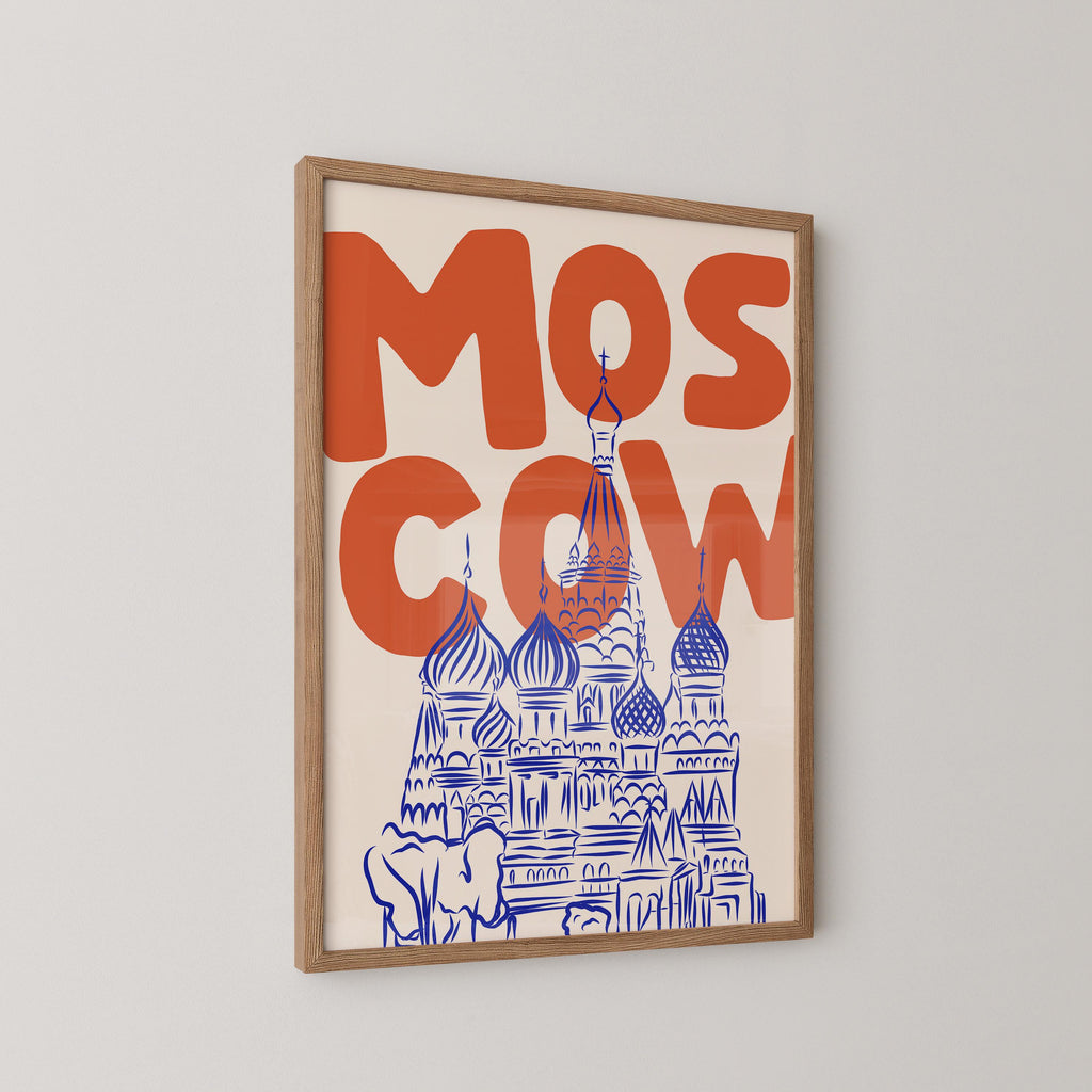 Moscow Russia Travel Poster