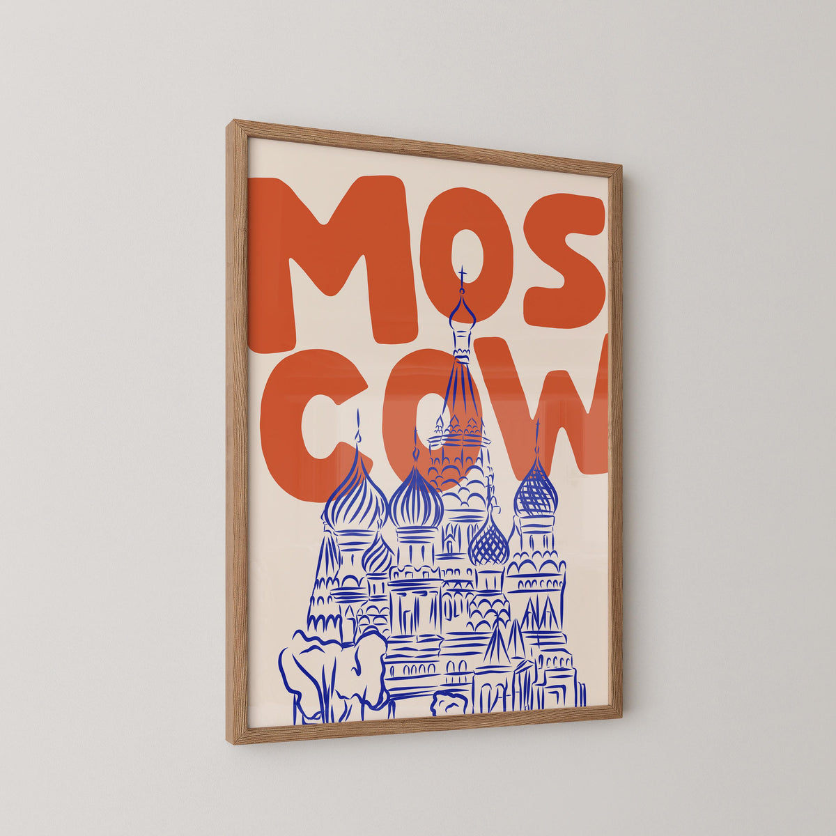Moscow Russia Travel Poster