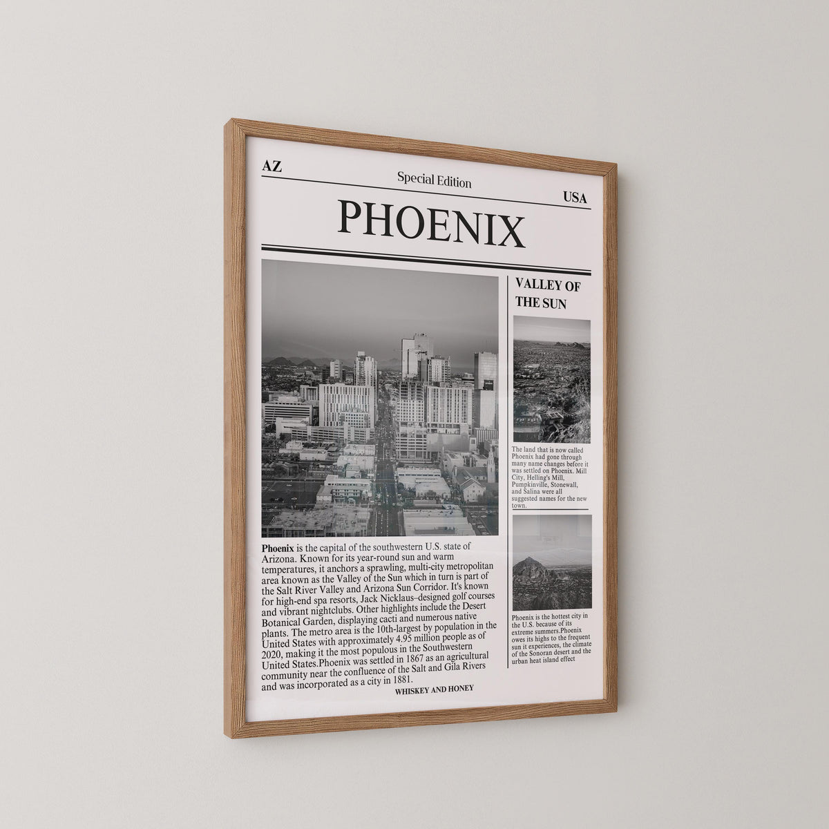 Phoenix Arizona Newspaper Print