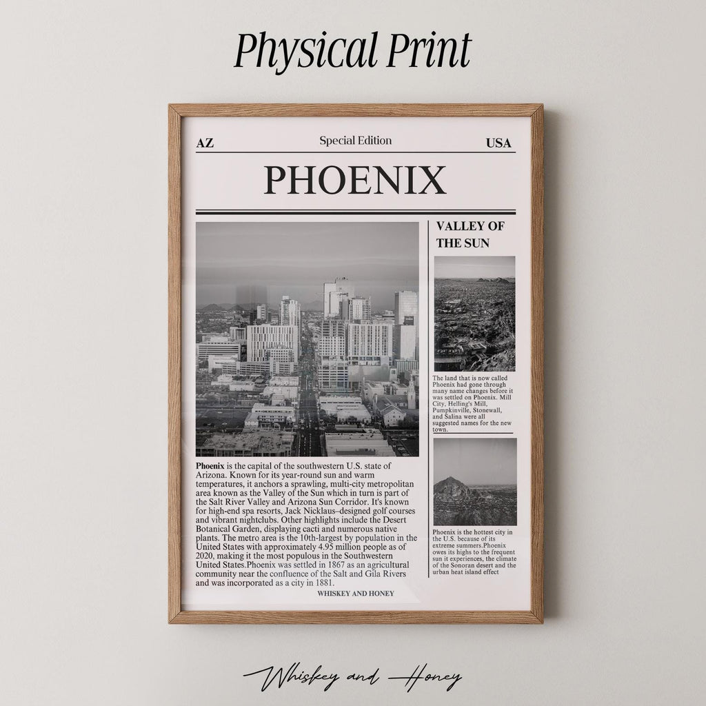 Phoenix Arizona Newspaper Print