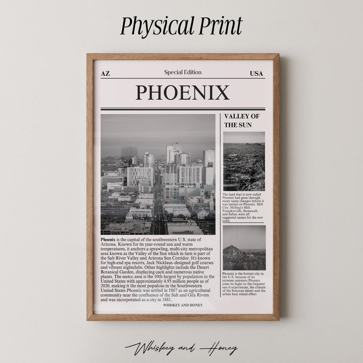 Phoenix Arizona Newspaper Print