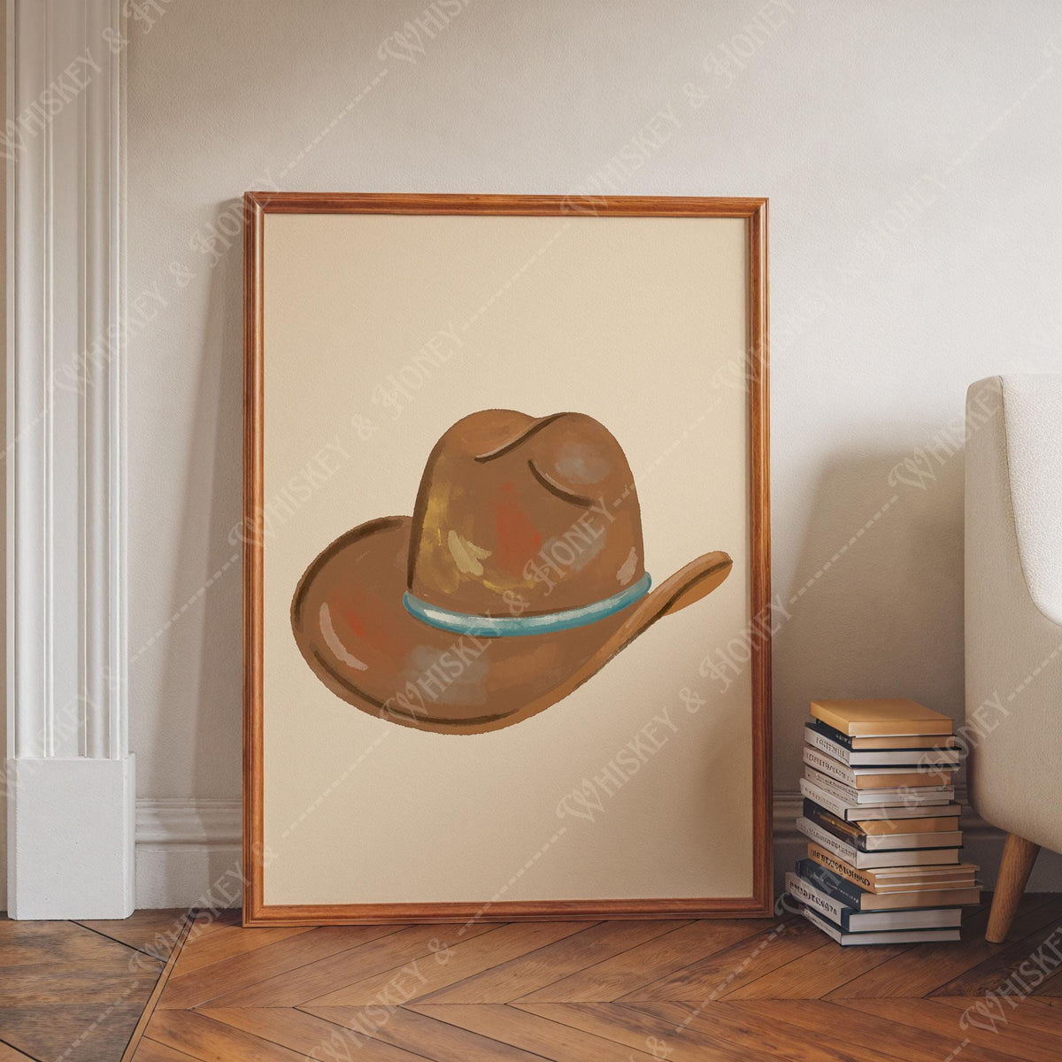 Cowboy Hat Painting Print