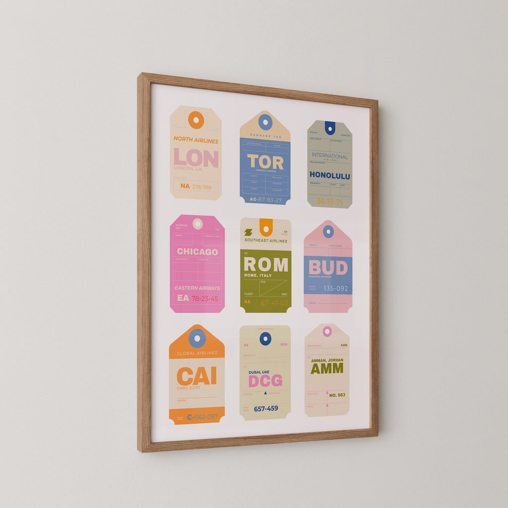 Travel Tags Print