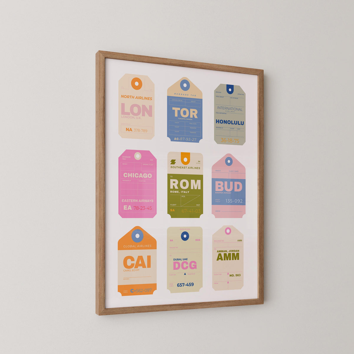 Travel Tags Print