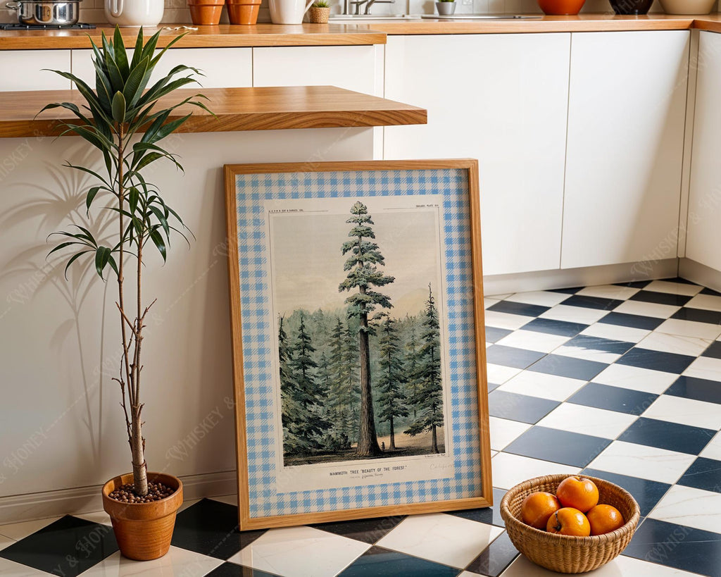 Vintage Pine Tree Print