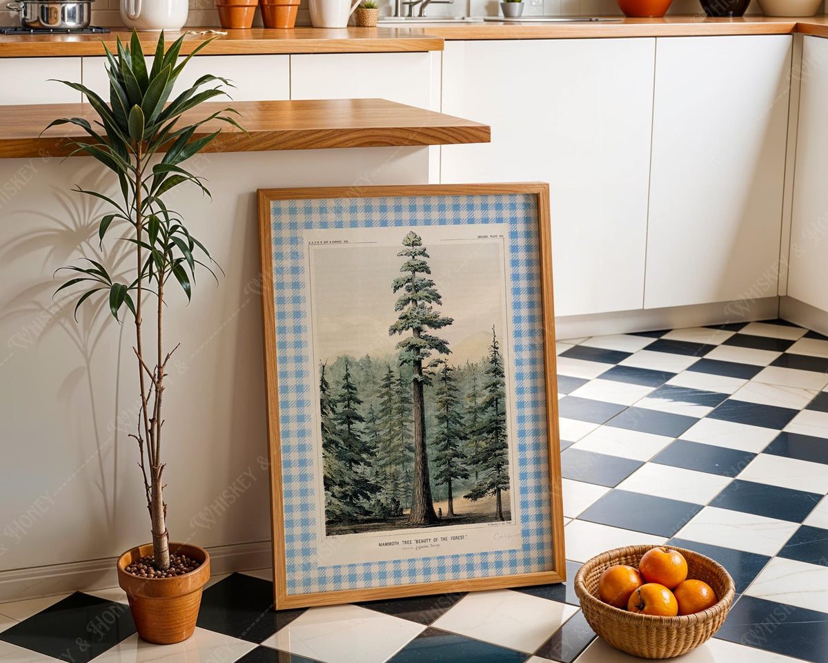 Vintage Pine Tree Print