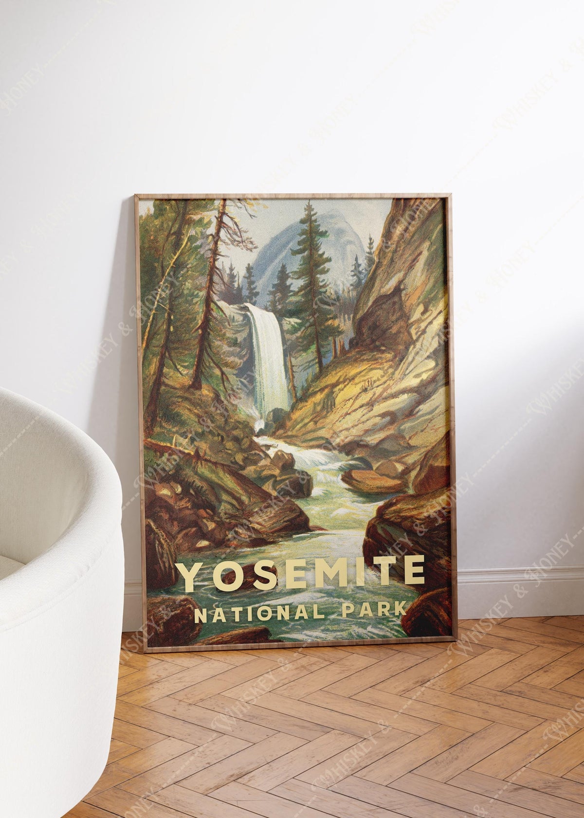 Vintage Yosemite National Park Print