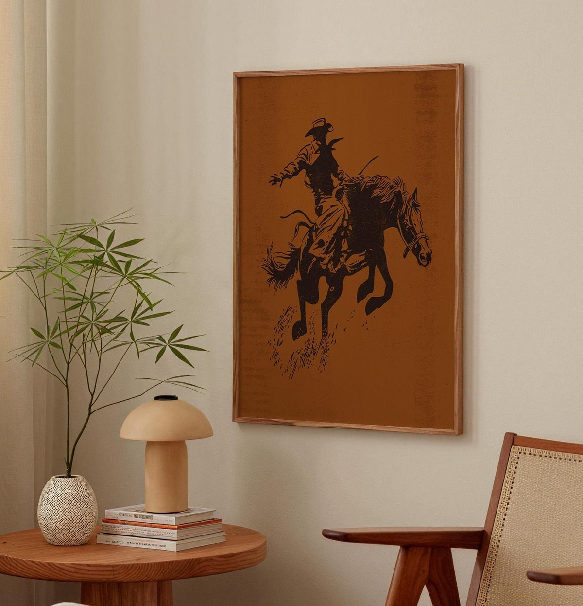 Bucking Bronco Print