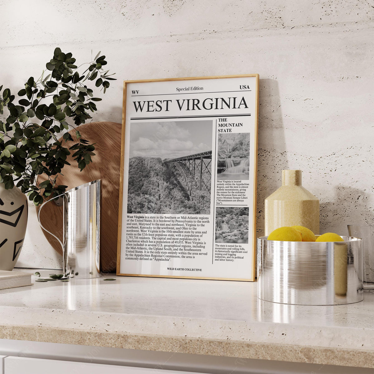 West Virginia Newspaper Print