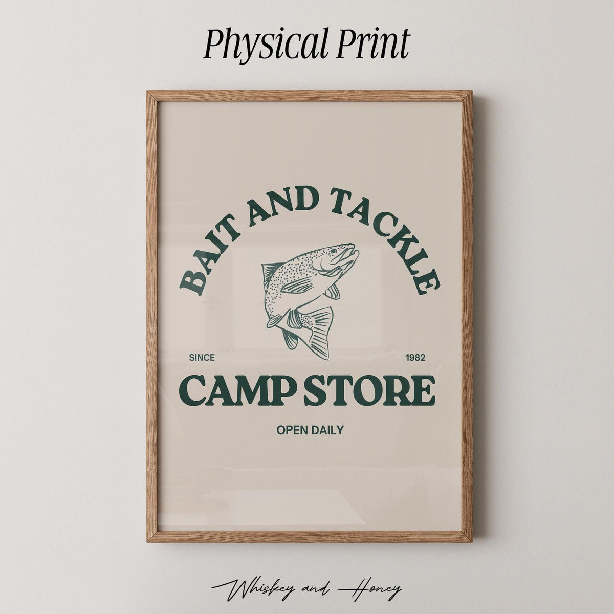 Vintage Bait & Tackle Camp Store Print