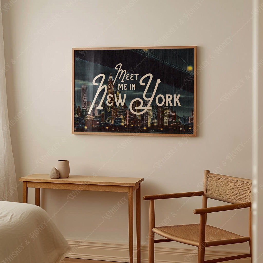 Meet Me in New York City Skyline Print