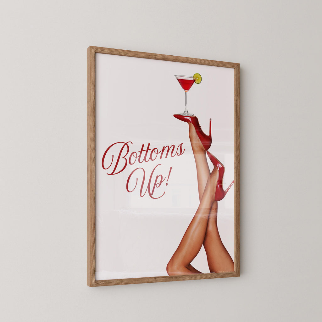 Bottoms Up Cocktail Print