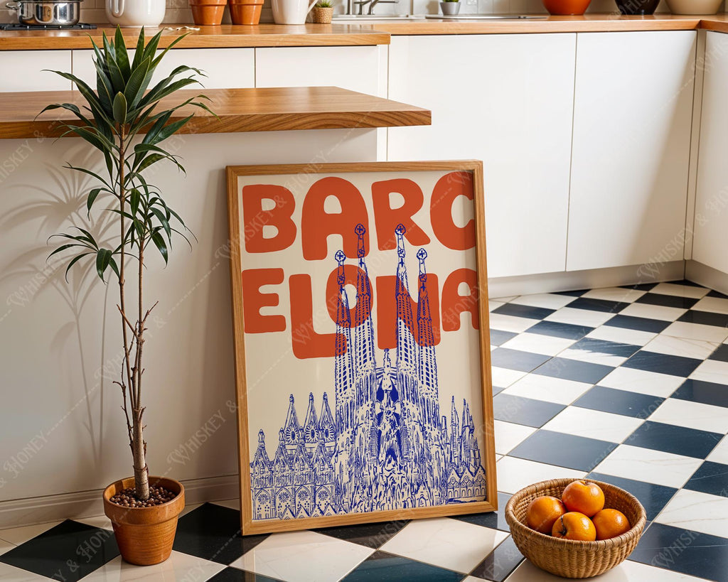 Barcelona Travel Print