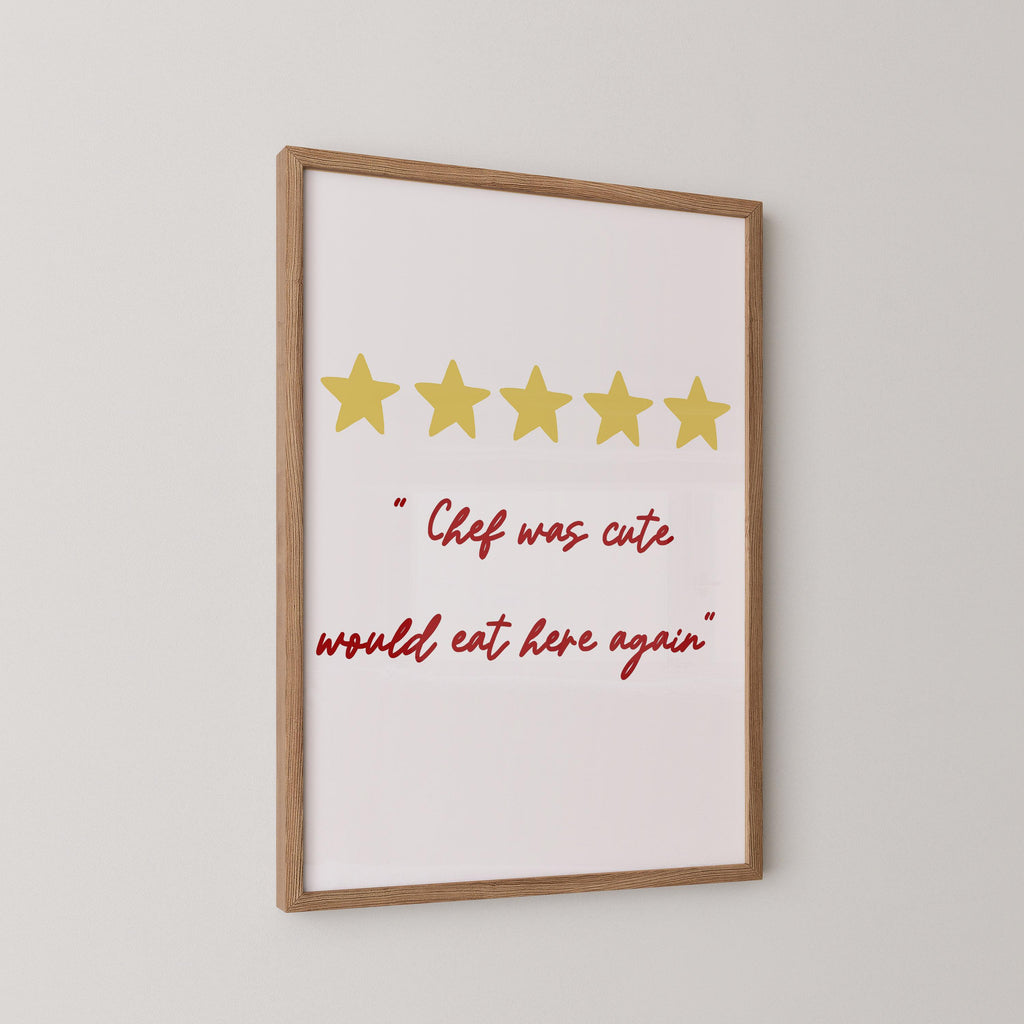 Cute Chef Art Print