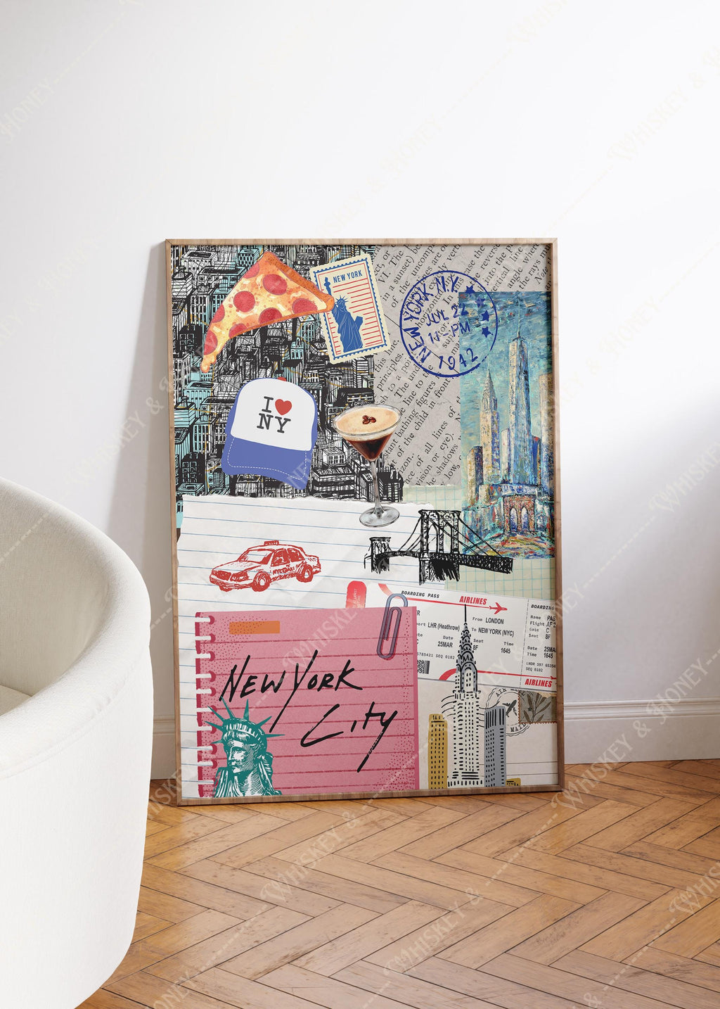 New York City Collage Print