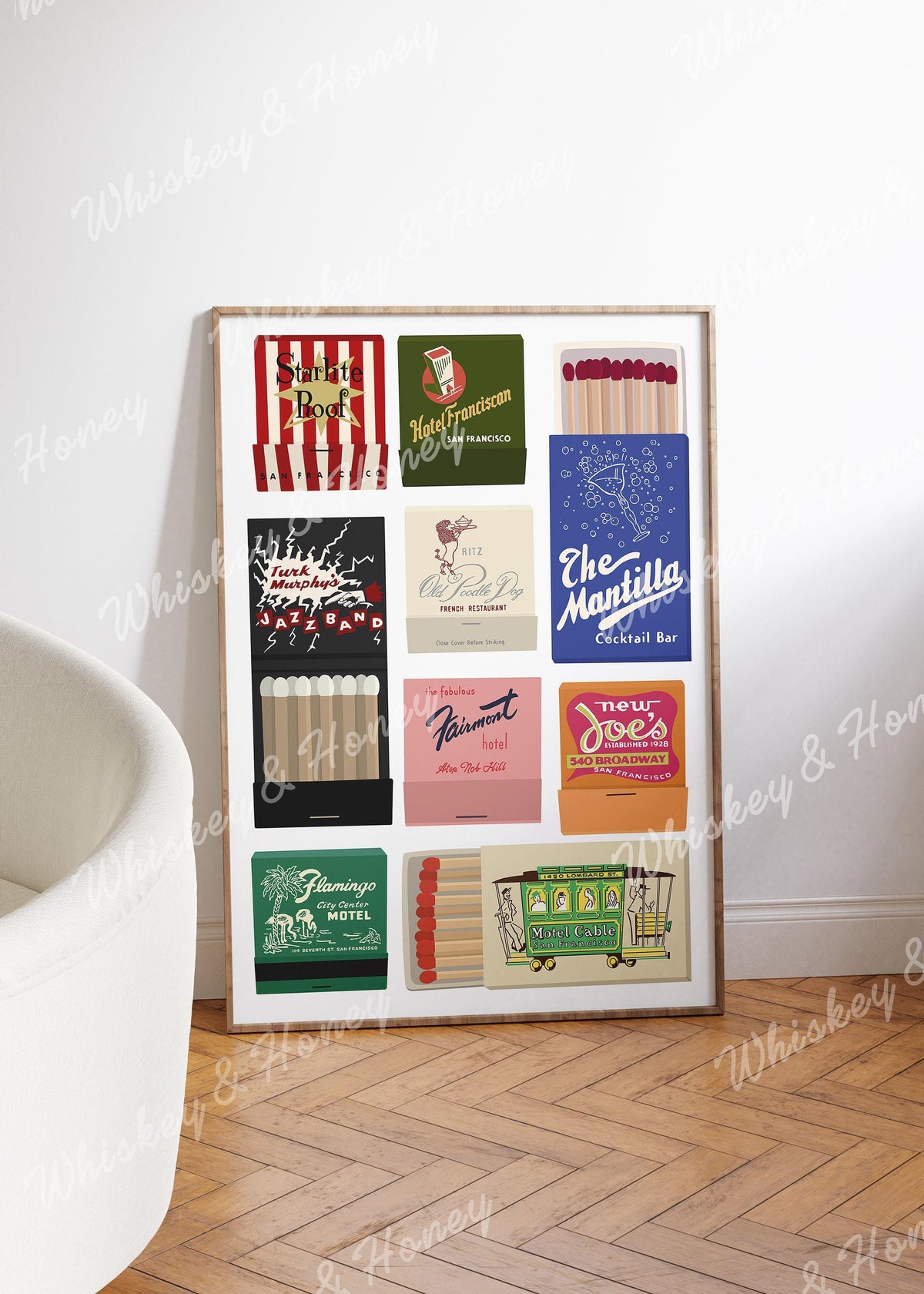 San Francisco Matchbook Art Print