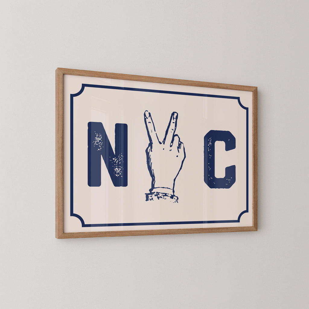 NYC Peace Sign Print