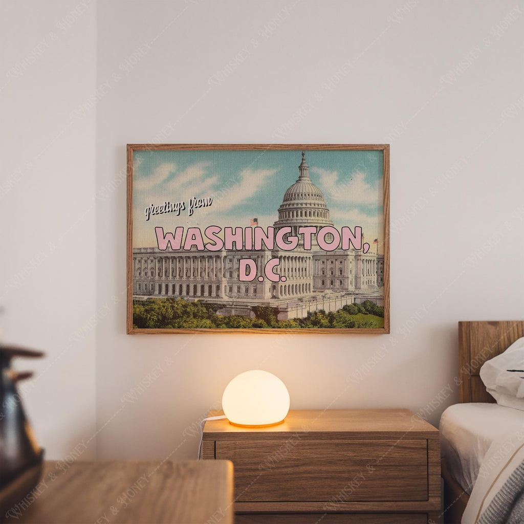 Greetings from Washington D.C. Postcard Print