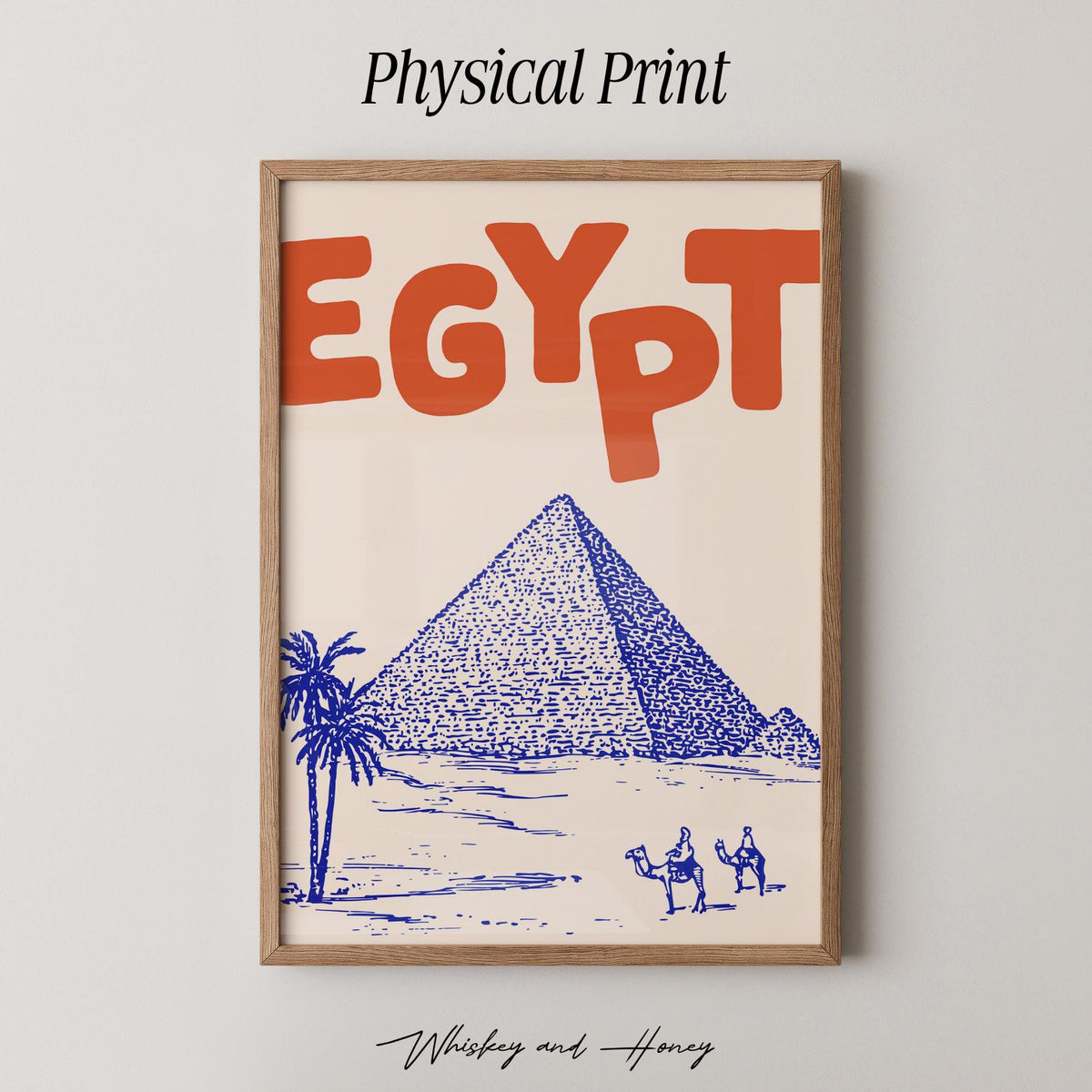 Egypt Pyramids Travel Print