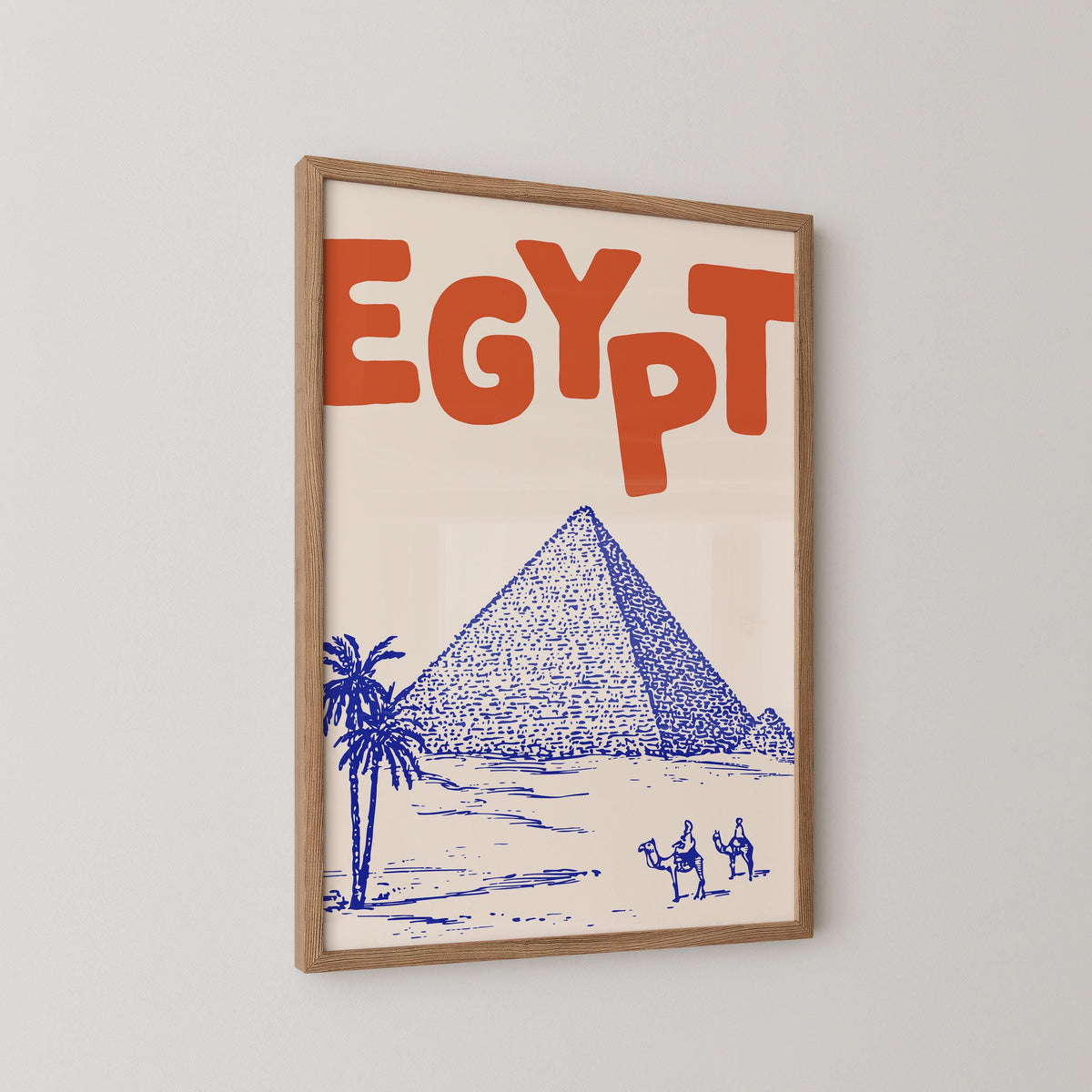 Egypt Pyramids Travel Print