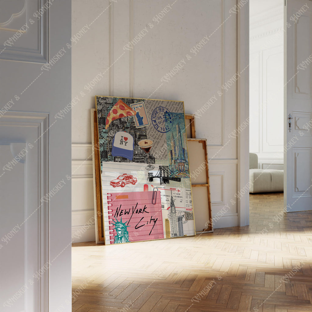 New York City Collage Print