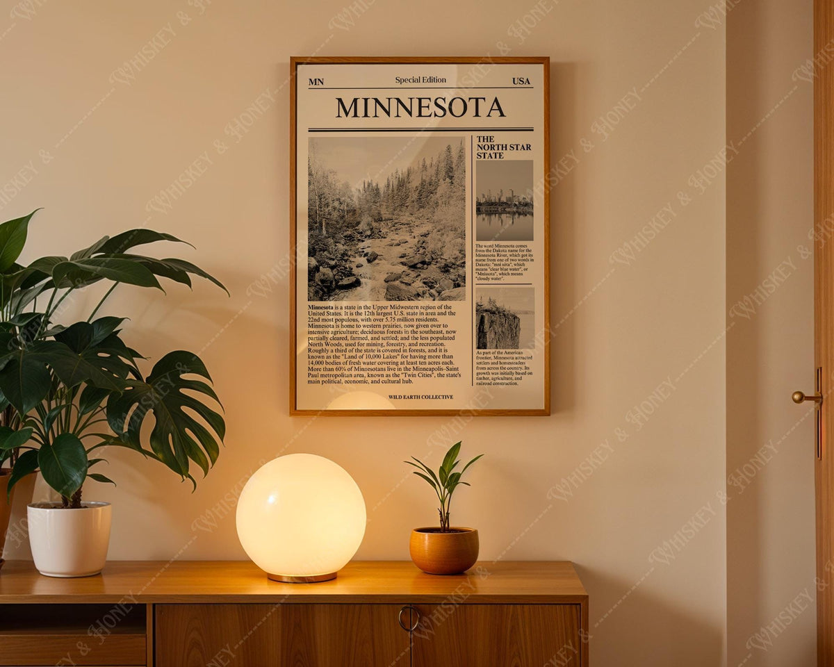 Minnesota State Newspaper Print